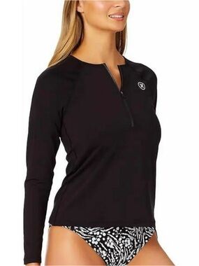 Hurley Half Zip Rash Guard UPF 50 Size XL 😎🌊⛱️